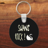 Swans Rock! Schlüsselanhänger (Vorderseite)