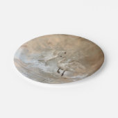 Swans - Rundpapier-Teller Pappteller (Schrägansicht)