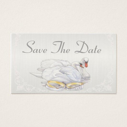 Swans - Save the Date Karte (Vorderseite)