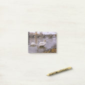 Swans und Karlsbrücke in Prag Post-it Klebezettel (Auf Schreibtisch)