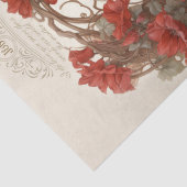 Swans Vintage Shabby Chic Blumendekoupage Seidenpapier (Detail)