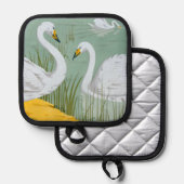 Swans von Verneuil Topflappen (Vorderseite/Rückseite)