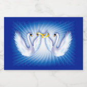 Swan's Wedding Schaumweinetikett (Einzelnes Label)