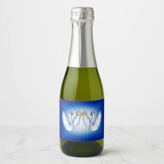 Swan's Wedding Schaumweinetikett (Vorderseite)