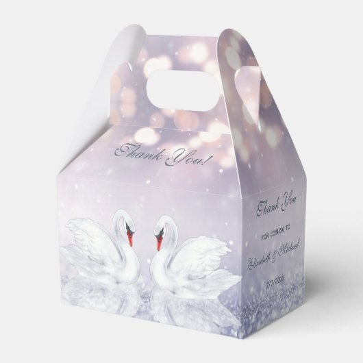 Swans Wedding Vielen Dank für Ihr Interesse Box Geschenkschachtel (Vorderseite)