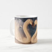 Swans White Coffee Tasse (Vorderseite Links)