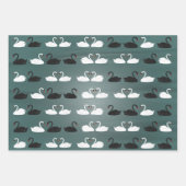 Swans Wrapping Paper Geschenkpapier Set (Vorderseite 2)
