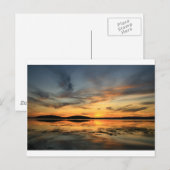 Swansea Sunset Postkarte (Vorne/Hinten)