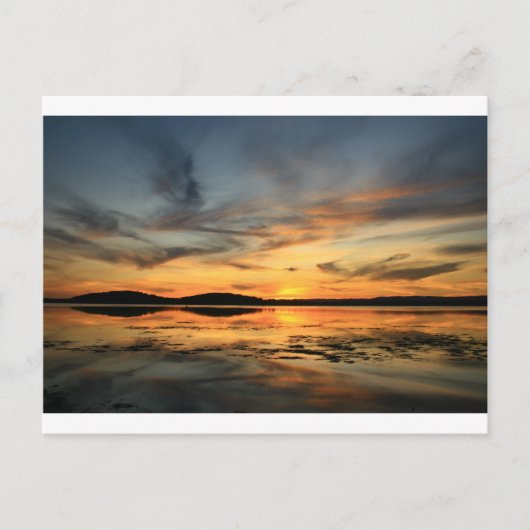 Swansea Sunset Postkarte (Vorderseite)