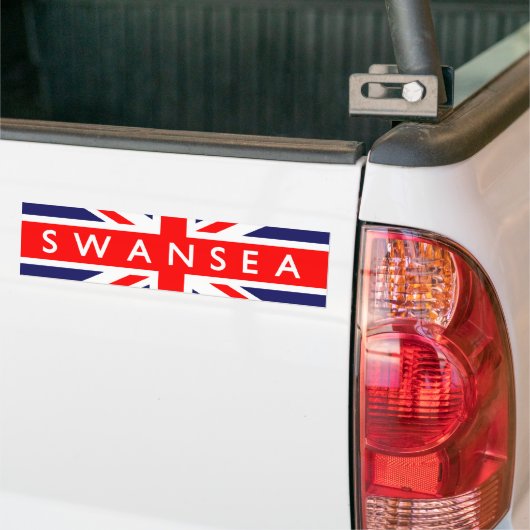 Swansea UK Flag Autoaufkleber (Auf Lkw)