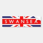Swansea UK Flag Autoaufkleber (Vorne)