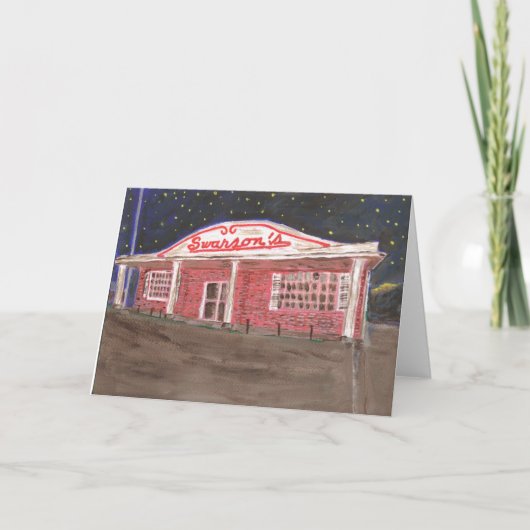Swanson's Restaurant Karte (Vorderseite)