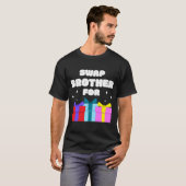 SWAP BROTHER Familie Coole Geschwister T-Shirt (Vorne ganz)