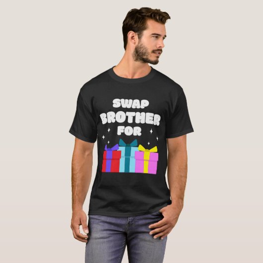 SWAP BROTHER Familie Coole Geschwister T-Shirt (Vorne ganz)