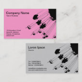 Swaps und Rundschwellen - Rosa Visitenkarte (Vorne/Hinten)