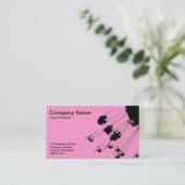 Swaps und Rundschwellen - Rosa Visitenkarte (Stehend Vorderseite)