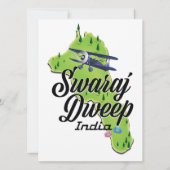 Swaraj Dweep India Map (Rückseite)