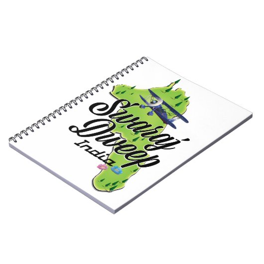 Swaraj Dweep India Map Notizblock (Linke Seite)