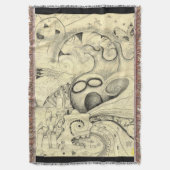 "Swarmin'" Collagen-Wurf Decke (Vorderseite Vertikal)