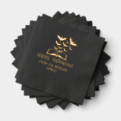 Swarming Bats Book Happy Halloween Wünsche Name Servietten Mit Folie (Insitu (Gestapelt))