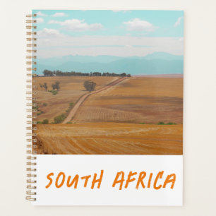Swartland Fields Mountains Blick Südafrika ZA Planer