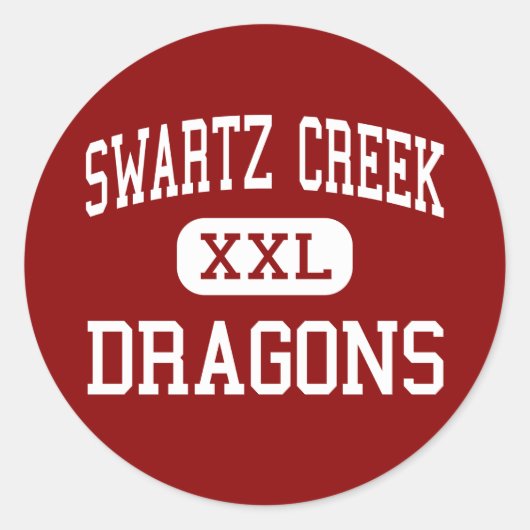 Swartz Creek - Dragons - High - Swartz Creek Runder Aufkleber (Vorderseite)