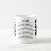 Swartz Familien-Wappen Tasse (Mittel)