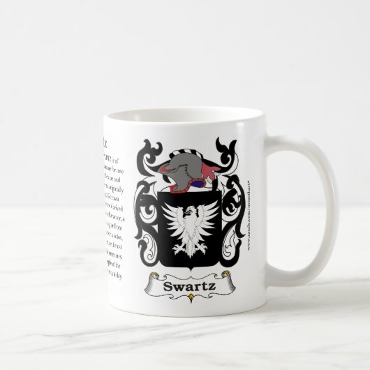 Swartz Familien-Wappen Tasse (Rechts)