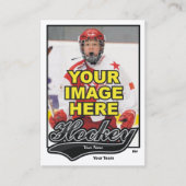 Swash Hockey Trading Card - Custom Stats Telefonnummerkarte (Vorderseite)