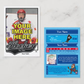 Swash Hockey Trading Card - Custom Stats Telefonnummerkarte (Vorne/Hinten)