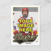 Swash Hockey Trading Card - Custom Stats Telefonnummerkarte (Vorderseite)