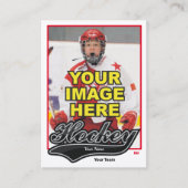 Swash Hockey Trading Card - Custom Stats Telefonnummerkarte (Vorderseite)