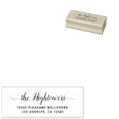 Swash-Rücksendeadresse für die Bezeichnung von Whi Gummistempel (Stempel)