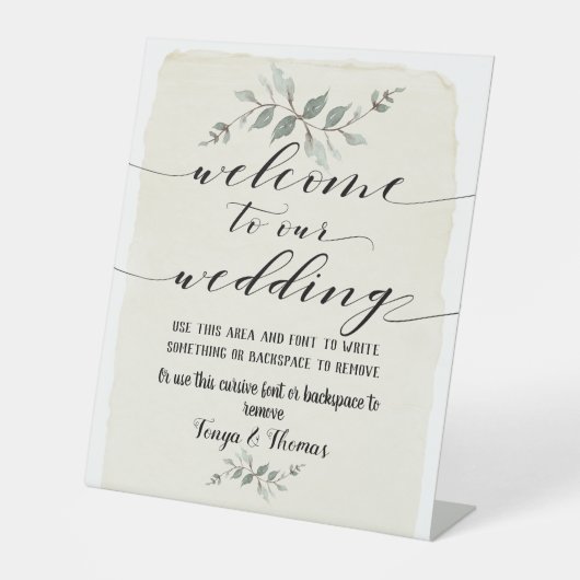 Swash Schriftart schreiben Kalligrafie Rustikale B Sockelschild (Vorderseite)