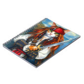 Swashbuckler Pirate Cat | Fantasy Character Art Notizblock (Linke Seite)