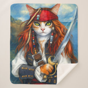 Swashbuckler Pirate Cat   Fantasy Character Art Sherpadecke