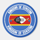 Swasiland ( Eswatini ) RundEmblem Magnet (Vorne)