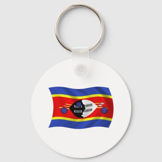 Swasiland Flag Schlüsselanhänger (Vorderseite)