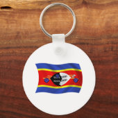 Swasiland Flag Schlüsselanhänger (Vorderseite)