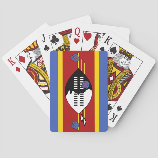 Swasiland Flag Spiele, Eswatini Spielkarten (Rückseite)