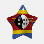 Swasiland-Flagge Keramikornament (Rechts)