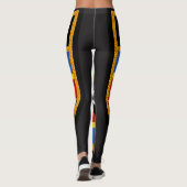 Swasiland-Flagge Leggings (Rückseite)