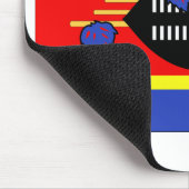 Swasiland-Flagge Mousepad (Ecke)