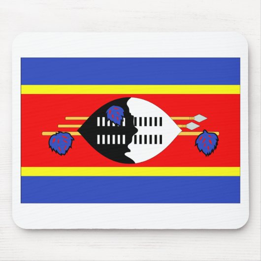 Swasiland-Flagge Mousepad (Vorne)