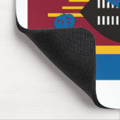 Swasiland-Flagge Mousepad (Ecke)