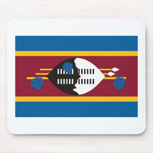 Swasiland-Flagge Mousepad (Vorne)