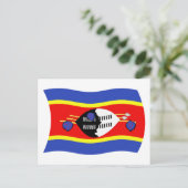 Swasiland Flagge Postkarte (Stehend Vorderseite)