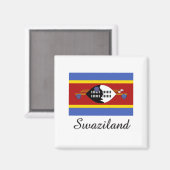 Swasiland-Flaggendesign Magnet (Vorderseite/Rückseite)