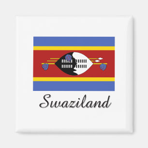 Swasiland-Flaggendesign Magnet
