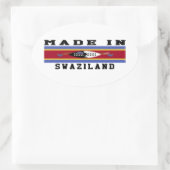 Swasiland in Designs Ovaler Aufkleber (Tasche)